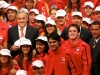 BIENVENIDA DEPORTISTAS, GUADALAJARA 2011.
EN EL PALACIO DE LA MONEDA EL PRESIDENTE DE LA REPUBLICA SEBASTIAN PINERA RECIBIO A LA DELEGACION CHILENA QUE REPRESENTO AL PAIS EN LOS XVI JUEGOS PANAMERICANOS, GUADALAJARA 2011. EN LA OCASION EL PRESIDENTE FIRMO EL PROYECTO DE LEY DE LA CREACION DEL MINISTERIO DEL DEPORTE.
SANTIAGO, CHILE
08/11/2011.
FOTO: MAX MONTECINOS/IND
