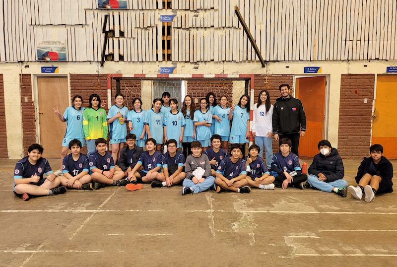 Amistoso de balonmano U14 en San Carlos