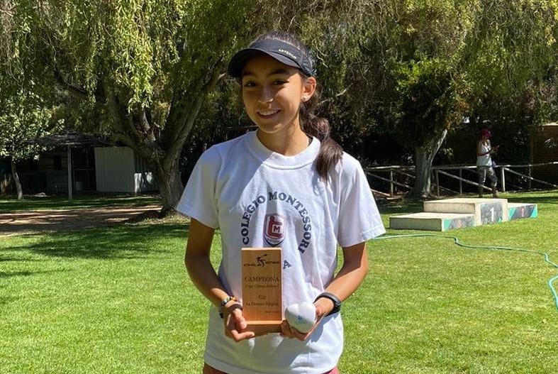 Fernanda Cáceres Hormazábal en el Circuito Nacional de Menores en Isla de Maipo