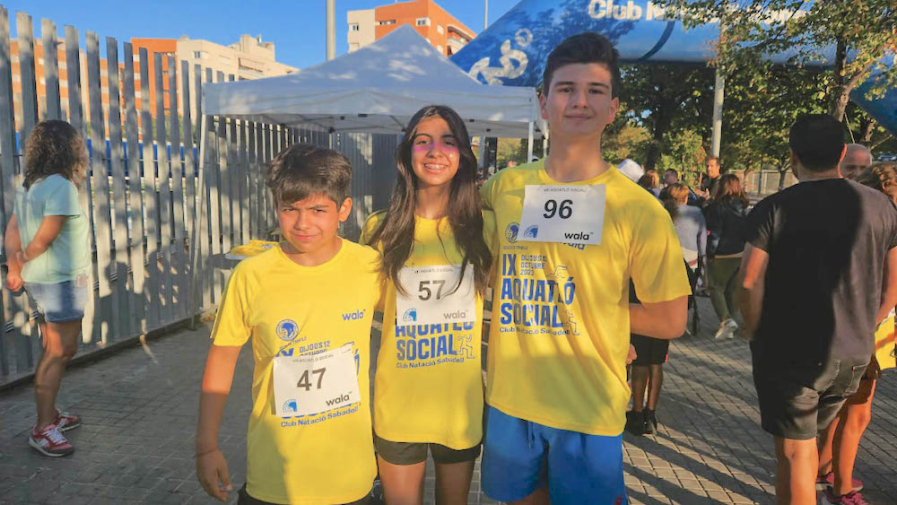 Aquatlón social en pasantía deportiva en España