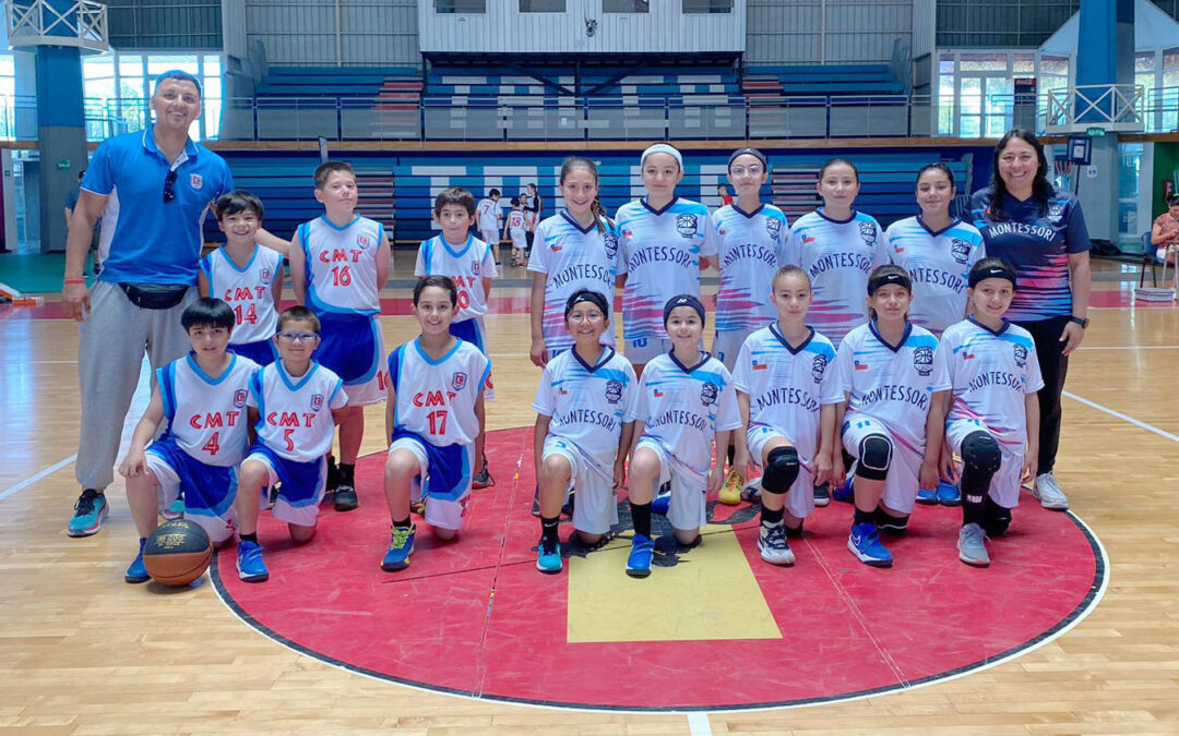 Exitoso masivo de minibásquetbol U11 mixto en el Gimnasio Regional de Talca
