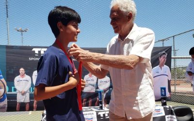 Subcampeones nacionales en la final escolar de tenis dobles Sub-14