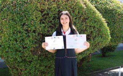 Felicitaciones a Rocío Mardones por su destacada participación en la Olimpiada Nacional de Astronomía y Astronáutica