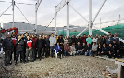 Celebramos los tijerales de nuestro nuevo gimnasio