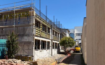 Avanza la construcción del nuevo pabellón de Enseñanza Media