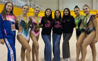 Gimnastas presencian jornada de la Liga Iberdrola en España