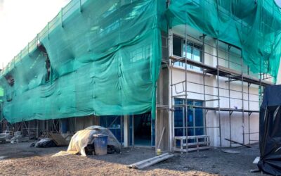 Nueva torre de Enseñanza Media avanza hacia su etapa final de construcción