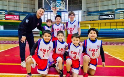 Estudiantes participan en encuentro formativo U9 de básquetbol en Talca