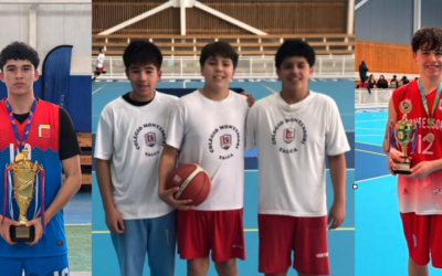 Estudiantes que siguen creciendo en el básquetbol y representando a Talca